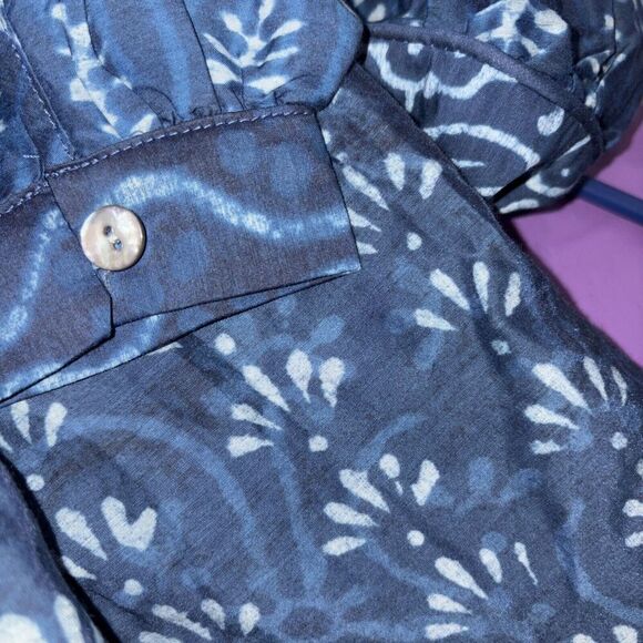 Faherty Solstice Mini Dress Sunburst Mix Print Silk Blend $298 XS New Boho Girli - Picture 12 of 13